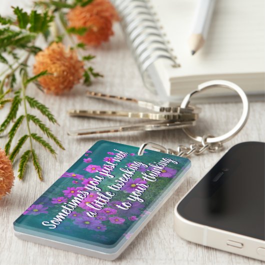 Nachdenken Schlüsselanhänger (Vorderseite rechts)