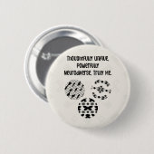 Nachdenklich Einzigartig Stark Neurodivers Wirklic Button (Vorne & Hinten)