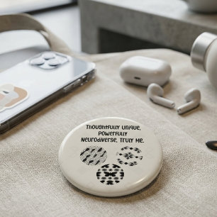 Nachdenklich Einzigartig Stark Neurodivers Wirklic Button