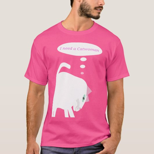 Nachdenklich Katze T-Shirt (Vorderseite)