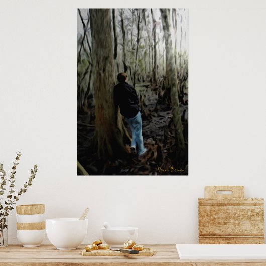 nachdenklich poster (Küche)