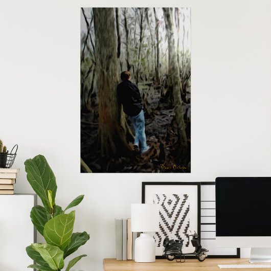 nachdenklich poster (Heimbüro)