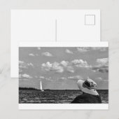 nachdenklich postkarte (Vorne/Hinten)