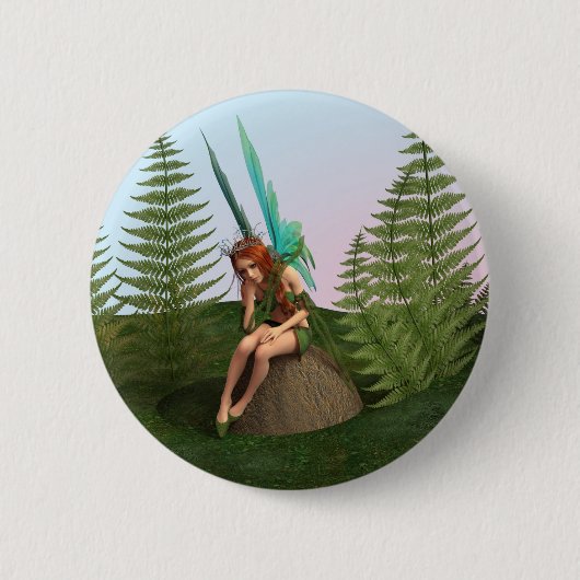 Nachdenkliche Fee Button (Vorderseite)