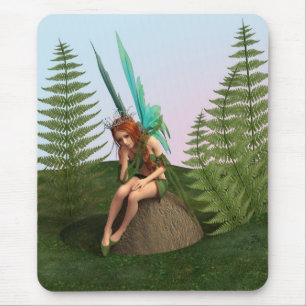 Nachdenkliche Fee Mousepad