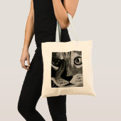 Nachdenkliche Katzen-Tasche Tragetasche (Vorderseite (Produkt))