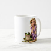 Nachdenkliche Rapunzel Kaffeetasse (VorderseiteRechts)