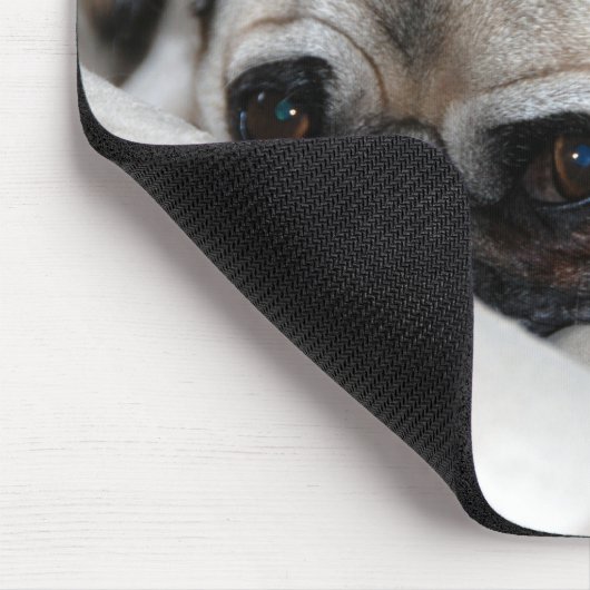 Nachdenklicher Mops Mousepad (Ecke)