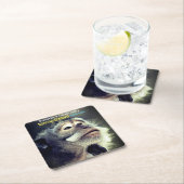 Nachdenkliches, lustiges Zitat Rechteckiger Pappuntersetzer (Vor Ort)