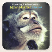 Nachdenkliches, lustiges Zitat Rechteckiger Pappuntersetzer (Vorderseite)