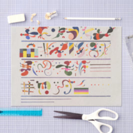 Nachfolge, Kandinsky  Seidenpapier
