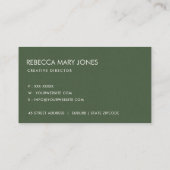 NACHFOLGENDE CACTUS ORANGE FLORAL WATERCOLOR VISITENKARTE (Rückseite)