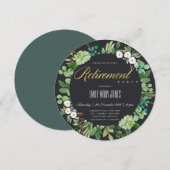 NACHFOLGENDE EUCALYPTUS FOLIAGE WATERCOLOR-RETIRAT EINLADUNG (Vorne/Hinten)