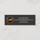 Nachfolgende Geschäftspfeile: Güteraufkleber Mini Visitenkarte (Rückseite)