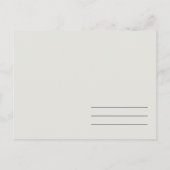 NACHFOLGENDE KACTUS-FLORALWASSERFARBE SAVE THE DAT ANKÜNDIGUNGSPOSTKARTE (Rückseite)