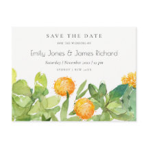 NACHFOLGENDE KACTUS-FLORALWASSERFARBE SAVE THE DAT