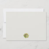 NACHFOLGENDE KACTUS-FLORALWASSERFARBE SAVE THE DAT DATE (Rückseite)