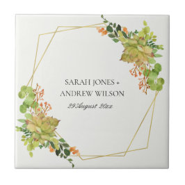 NACHFOLGENDE KACTUS-FLORALWASSERFARBE SAVE THE DAT FLIESE