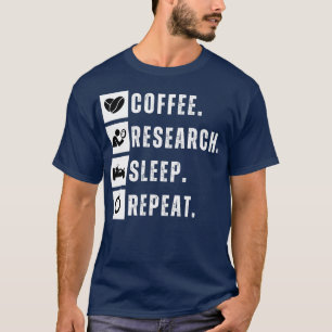 Nachforschen von Kaffee T-Shirt