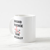 Nachfrage-Beweis denken kritisch Kaffeetasse (Vorderseite Links)