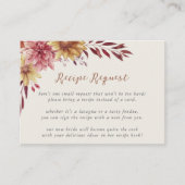 Nachfrage nach Brautparty für Herbst-Wildblumen Begleitkarte (Vorderseite)