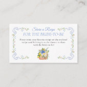 Nachfrage nach einem Rezept für das Brautparty Begleitkarte (Vorderseite)