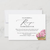 Nachfrage nach einem Rezept für das Brautparty Einladung (Vorderseite)