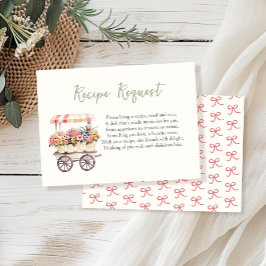 Nachfrage nach einem Rezept für das Brautparty fri Begleitkarte