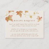 Nachfrage nach Herbstleaves Fall-Brautparty Begleitkarte (Vorderseite)