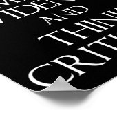 Nachfrageergebnisse und kritischer T - Shirt Poster (Ecke)