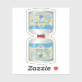 Nachfüllen von Gaskanistern für Lageröfen Aufkleber (Blatt)