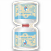 Nachfüllen von Gaskanistern für Lageröfen Aufkleber (Vorderseite)