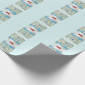 Nachfüllen von Gaskanistern für Lageröfen Geschenkpapier (Ecke)