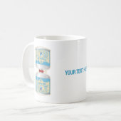 Nachfüllen von Gaskanistern für Lageröfen Kaffeetasse (Vorderseite Links)