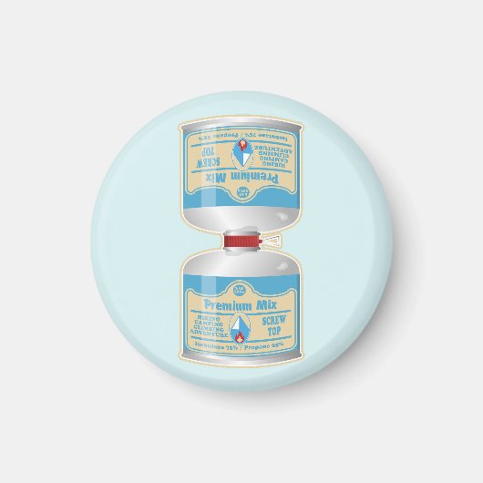 Nachfüllen von Gaskanistern für Lageröfen Magnet (Vorne)