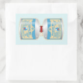 Nachfüllen von Gaskanistern für Lageröfen Rechteckiger Aufkleber (Tasche)