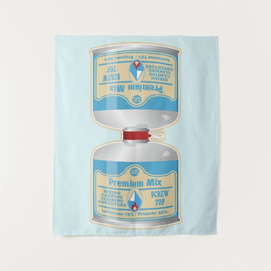 Nachfüllen von Gaskanistern für Lageröfen Wandteppich (Vorderseite)