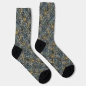 Nachgeahmte Krokodilhaut. Tiermuster. Socken (Rechts)