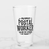 Nachgezogener Postarbeiter hat keine Priorität meh Glas (Vorderseite)