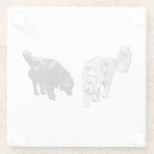 Nachglow Dot Sip — Retriever Duo Glasuntersetzer (Rückseite)