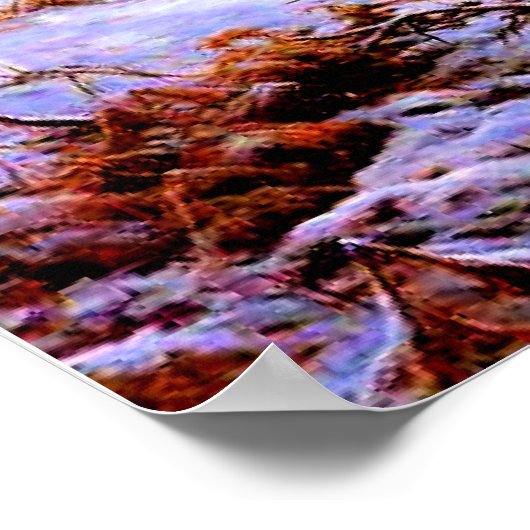 Nachglühen, berühmtes Gemälde von Joseph Farquhars Poster (Ecke)