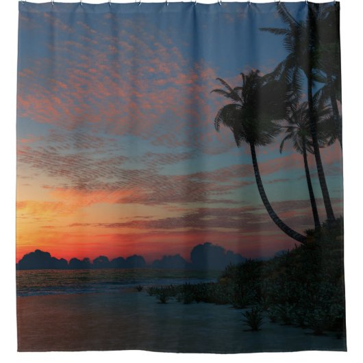 Nachglühen Duschvorhang (Vorderseite)