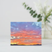 Nachglühen Postkarte (Stehend Vorderseite)