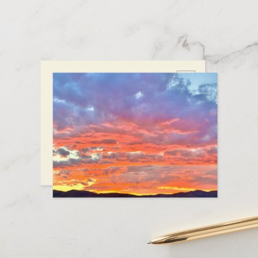Nachglühen Postkarte (Vorderseite/Rückseite Beispiel)
