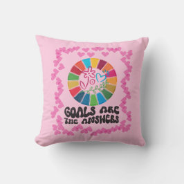 Nachhaltig einkaufen. Leben Sie absichtlich. Globa Kissen