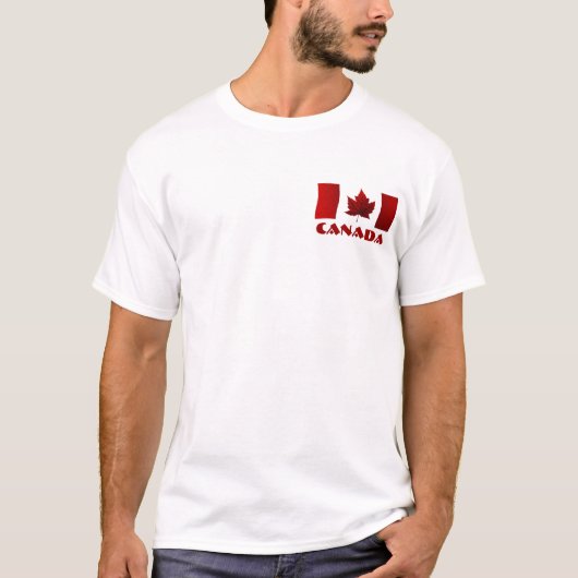 Nachhaltig Men Canada T - Shirt Kanada Flaggen-Shi (Vorderseite)