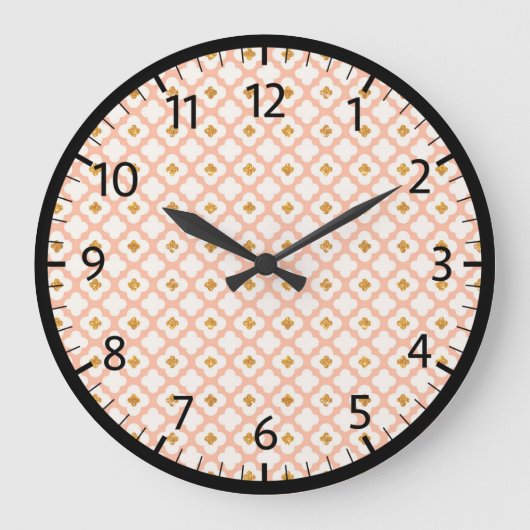 Nachhaltige Akryluhr Große Wanduhr (Vorderseite)