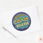 Nachhaltige Fischerei Runder Aufkleber (Umschlag)