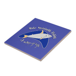 Nachhaltige Fischerei zu einer Lebensform machen Fliese