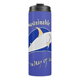 Nachhaltige Fischerei zu einer Lebensform machen Thermosbecher